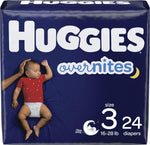 Huggies Overnites Size 5 Overnight Diapers, 50 Ct, 27+ lbs, Disney Designs