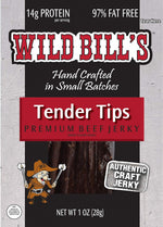 Wild Bills Hickory Smoked Beef Jerky Strips, 30-Count, 15-Ounce