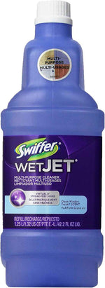 Swiffer WetJet Multi-Purpose and Hardwood Liquid Floor Cleaner Solution Refill, with Gain Scent, 42.2 fl oz each, (Pack of 2)