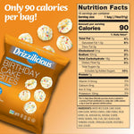 drizzilicious mini rice cakes variety pack, gluten free, vegan, low calorie, perfect snack for adults and kids, 0.74 oz, 12 pack