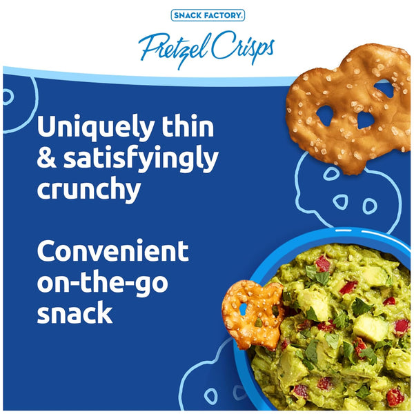 Snack Factory Pretzel Crisps Variety Pack, 24 Individual 1.5 Ounce Bags