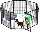 fxw homeplus unleashed 24 inch 6 panels dog pen black patented