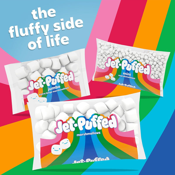 12 oz Classic Jet-Puffed Marshmallows, Delicious Dessert Topping, Fat-Free Snack