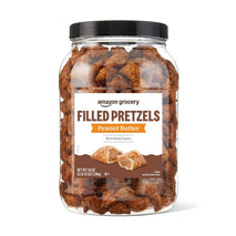 44 ounce container of Peanut Butter Filled Pretzels from Amazon Grocery