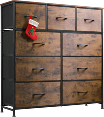 WLIVE 9-Drawer Fabric Storage Tower for Bedroom and Entryway