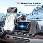 SUUSON Upgraded 3-in-1 Car Phone Holder Mount for Dashboard, Windshield, and Air Vent