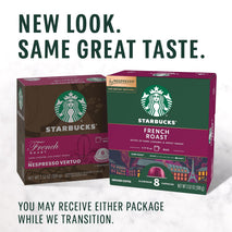 Starbucks by Nespresso Vertuo French Roast Dark Roast Coffee Pods 32-count