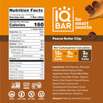 IQBAR Clean Plant Protein Bars - Peanut Butter Chip - 24 Count - Gluten and Dairy Free, Low Sugar Snack