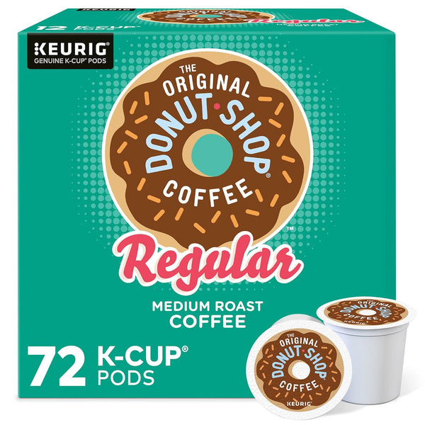 Original Donut Shop Keurig Medium Roast K-Cup Pods, 72 Count, Kosher Certified