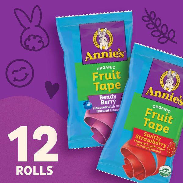 Annie's Organic Fruit Tape Variety Pack 12 Rolls 9 oz