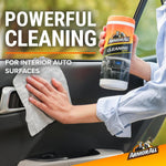 Armor All Protectant, Glass and Cleaning Wipes, Wipes for Car Interior and Car Exterior, 30 Count Each (Pack of 3)