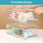 Vtopmart 4 Pack Stackable Storage Drawers for Home Organization