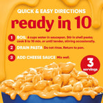 Velveeta Original Shells and Cheese, 3 Boxes, Easy Dinner or Sides, Made with Real Cheese, 12 oz