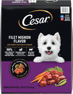 cesar small breed dry dog food filet mignon flavor 12 lb bag for small dogs