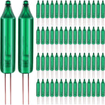 Mudder 100 Pcs Mini Christmas 2.5 Volt Replacement Light Bulbs for Christmas Trees Decorative Light Supplies Indoor Outdoor Xmas Decor, 0.17 Ampere, 0.42 Watt (Clear)