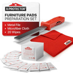 Felt Furniture Pads X-PROTECTOR 133 PCS Premium Furniture Pads - Felt Pads Furniture Feet Best Wood Floor Protectors - Protect Your Hardwood & Laminate Flooring! Brown and Beige