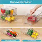 Vtopmart 4 Pack Stackable Storage Drawers for Home Organization