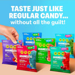 Shameless Snacks Sour Candy & Fruit Snacks - Gummy Candy Variety Pack, Keto Snacks, Sour Gummy Worms & Gummy Bears in Bulk, 3g Sugar Gluten Free Vegan for Kids & Adults