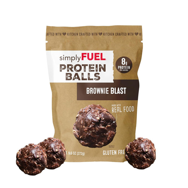 simplyFUEL Whole-Food Protein Balls, 8g Protein, Gluten-Free, 9.6 oz
