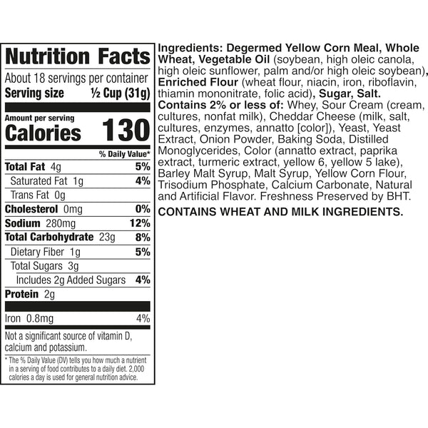 Chex Mix Cheddar Savory Snack Mix, 20 oz tub, resealable