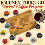 InfuSio Coffee Pods Variety Pack, 96 Count, 12 Crafted Medium & Dark Roast Blends, Compatible with Keurig 2.0 Brewers