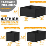 12-pack drawer organizer for nursery, closet, and storage dividers