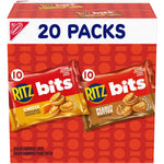 RITZ Bits Peanut Butter and Cheese Sandwich Crackers Variety Pack, 20 Snack Packs