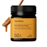 Manukora Raw Manuka Honey MGO 50+ 250g, New Zealand, Superfood, Non-GMO, 3rd-Party Tested, 2000+ Compounds