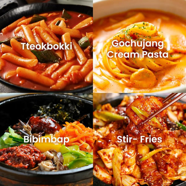 O'food Gochujang Korean Red Chili Paste, 1.1 lb (500g) - 0 Fat/ 0 Cholesterol / 40 Calories/Serving, Spicy & Sweet Savory Fermented
