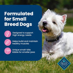 blue buffalo life protection formula adult small breed dry dog food, supports high energy needs, 5-lb bag, chicken & brown rice recipe