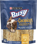 Purina Busy Rawhide dog bones for small/medium breeds, 10-count 20 oz. pouch with oats & brown rice