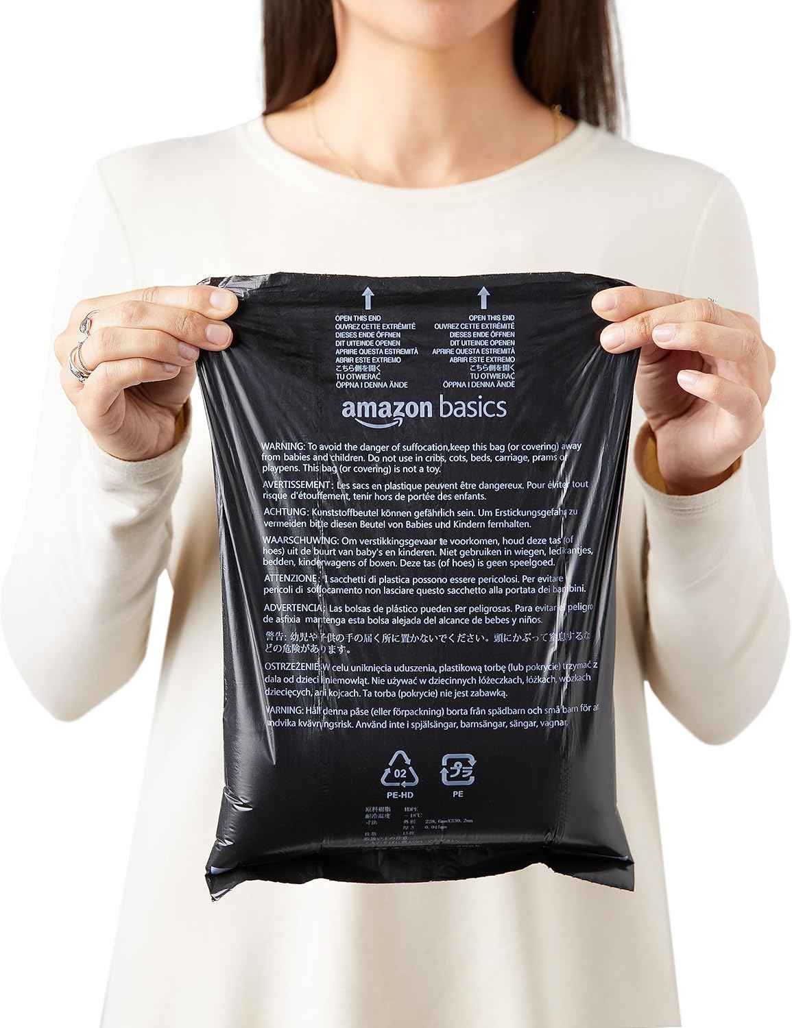 Amazon Basics Dog Poop Bags with Dispenser, 300 Count, Enhanced for Guaranteed Leakproof, Unscented, Includes Leash Clip