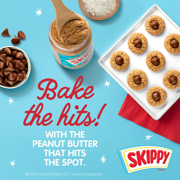 SKIPPY Creamy Peanut Butter Spread, 2 Pack, 40 oz Jars, Shelf-Stable, Kosher, Gluten-Free, Tree Nut-Free
