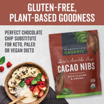 Viva Naturals Organic Cacao Nibs, 1 LB (454 g), Unsweetened, Keto Friendly, Vegan, Non-GMO, Gluten-Free