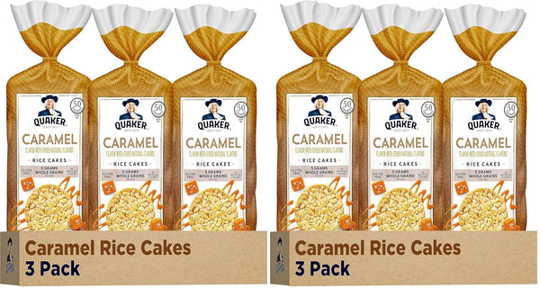 Quaker Large Rice Cakes White Cheddar 5.5 Oz Pack of 3