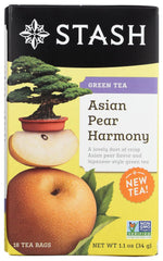Stash Tea Asian Pear Harmony Green Tea 18 Count Tea Bags