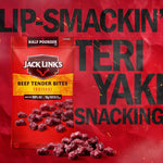 Jack Link's Teriyaki Beef Tender Bites, 8 oz Bag, Ready to Eat Protein Snacks
