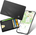 AirTag Card Wallet Tracker Set of 4 - Apple Find My (iOS Only) - 2025 Ultra-Slim 1.8mm Smart Finder, IP67 Locator for Men's Wallets & Luggage Black