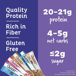 Quest Nutrition Ultimate Variety Pack Protein Bars, 12 Count, Gluten Free, Keto Friendly