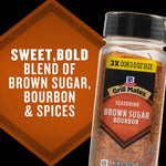 McCormick Grill Mates Brown Sugar Bourbon Seasoning, 9.75oz, sweet and spicy blend for pork, seafood and steak