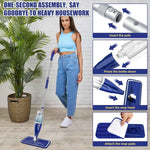 EXEGO Microfiber Spray Mop for Hardwood, Tile, Laminate, and Vinyl Floors
