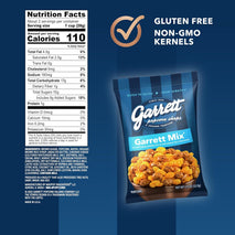 Garrett Popcorn Mix, Cheese and Caramel Popcorn, Gluten Free, 1.9 Ounce Bags, Pack of 12