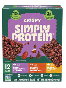 Simply Protein Crispy Vegan Protein Bars Variety Pack