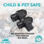 2-pack humane rat killer traps by Kat Sense for indoor & outdoor use, reusable pest control