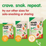 Snak Club Tajin Gummy Bears Assorted Fruit Candy Gummies 9 oz Resealable Bag