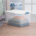 Sterilite 4-Pack 64 Quart Latching Box Storage Organizer Bins