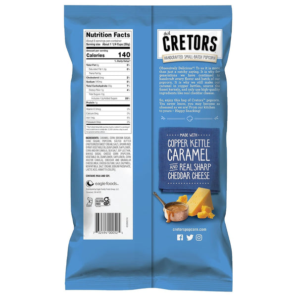 Caramel Corn Popcorn in Individual Bags with Cheese Flavor