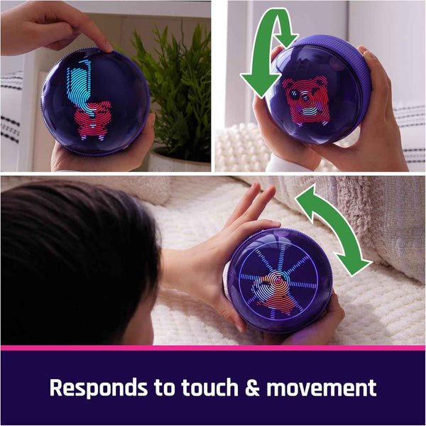 Bitzee Hamster Ball interactive toy with 20 digital hamsters, rolls, and reacts to touch