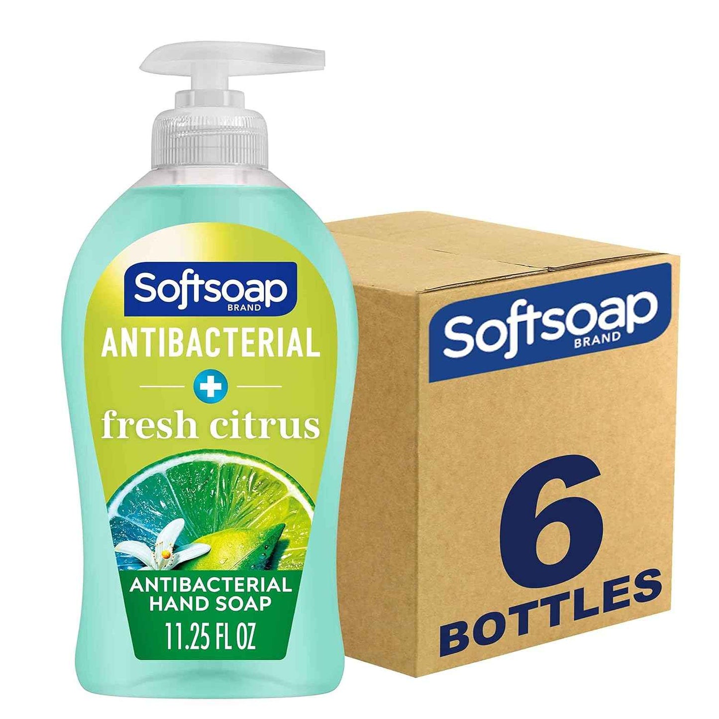 Softsoap Antibacterial Liquid Hand Soap, Kitchen Fresh Hand Soap, 11.25 Fl Oz (Pack of 6)