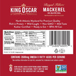 King Oscar Skinless & Boneless Mackerel in Olive Oil, 4.05 Oz Cans, Wild Caught, Keto & Paleo Friendly